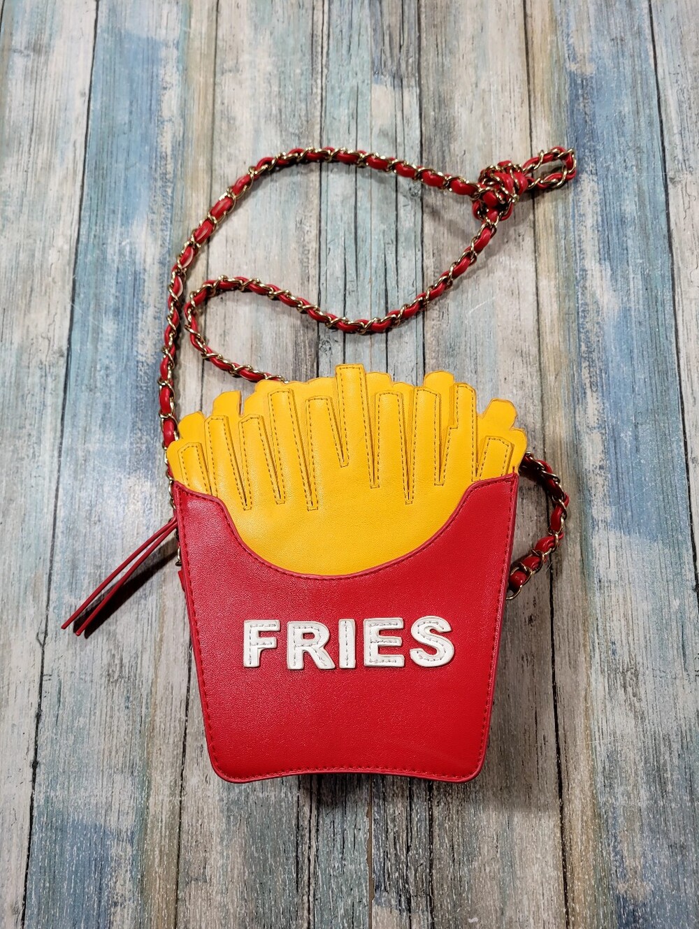Nila Anthony Fries Crossbody Bag in Red and Yellow